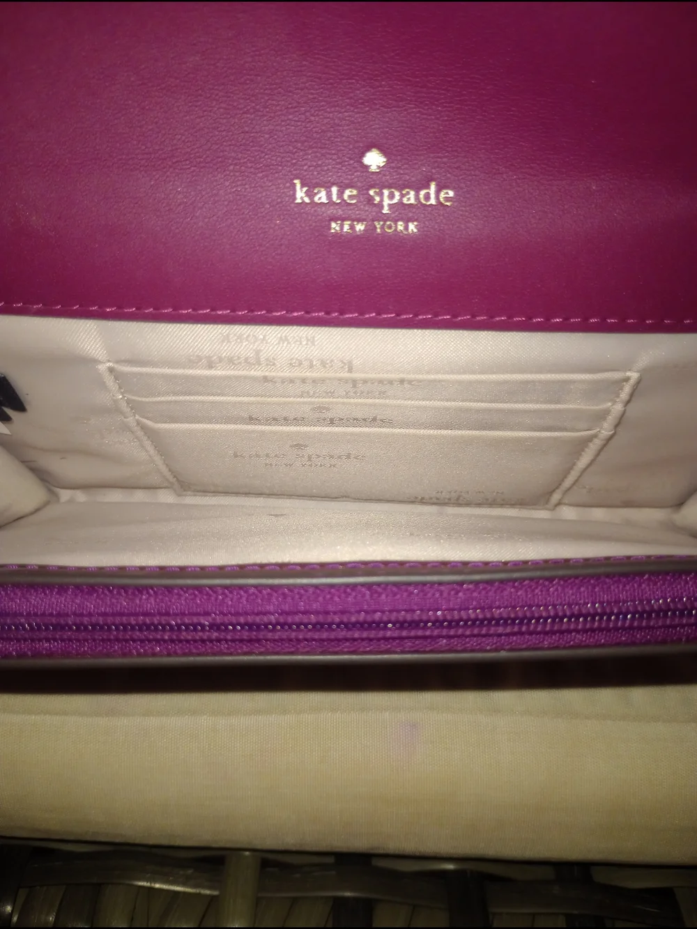 Kate Spade Kenzie Medium Flap Wristlet In Dark Raspberry